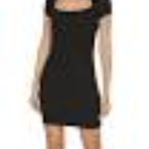 Helmut Lang Cutout Black Wool Dress